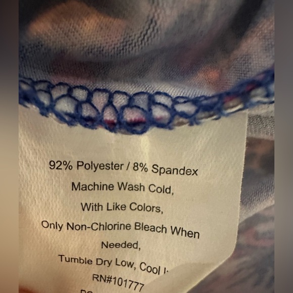 Tranquility by Colorado Clothing 
"Blue Tapestry" Active Workout Skirt Skort - Picture 7 of 7